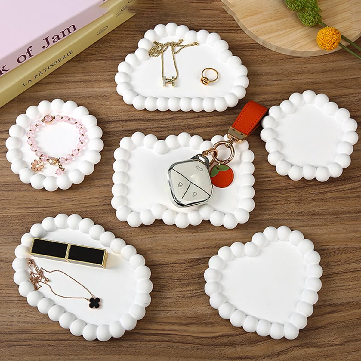Bubble Tray Silicone Mold DIY Handmade Coaster Jewelry Storage Plate Fruit Tray Casting Plaster Epoxy Resin Craft Mold Home Deco