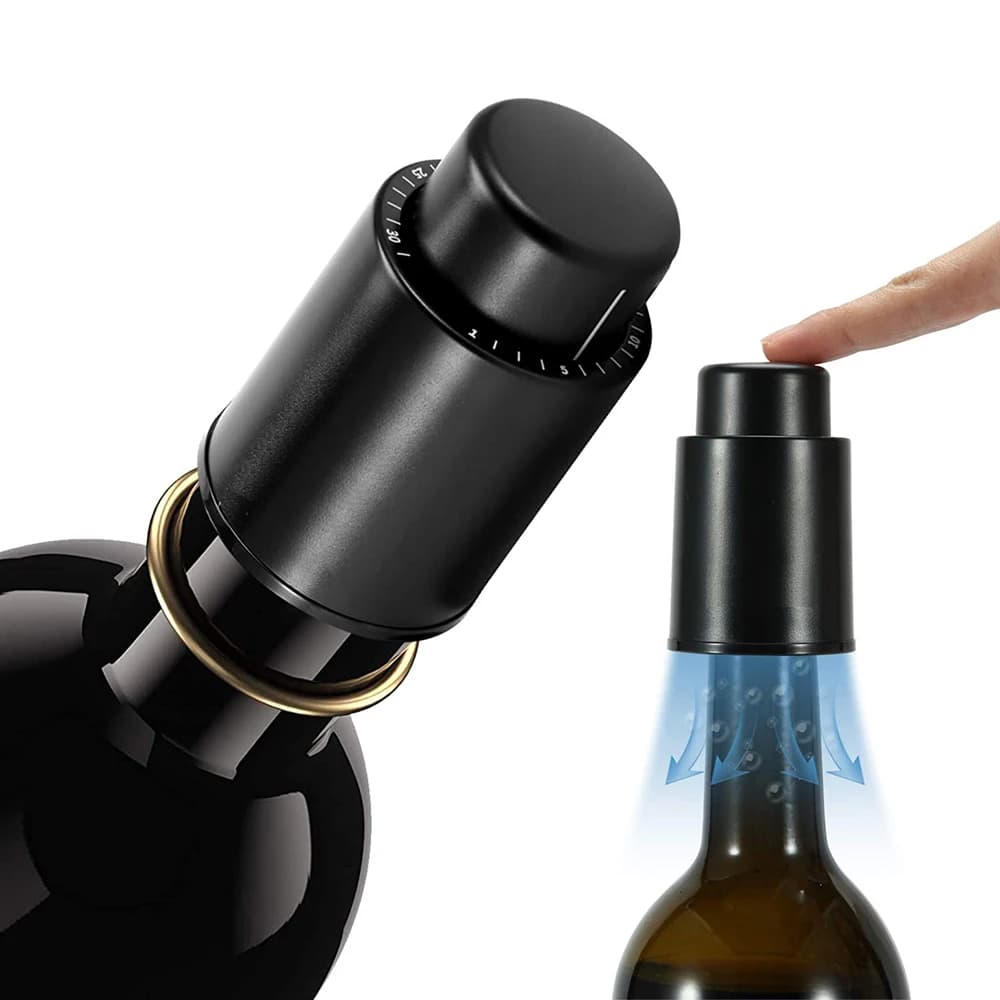 Wine Bottle Caps Reusable Wine Caps Vacuum Wine Storage Store Wine Storage Vacuum Pump Taps Keep the wine really fresh