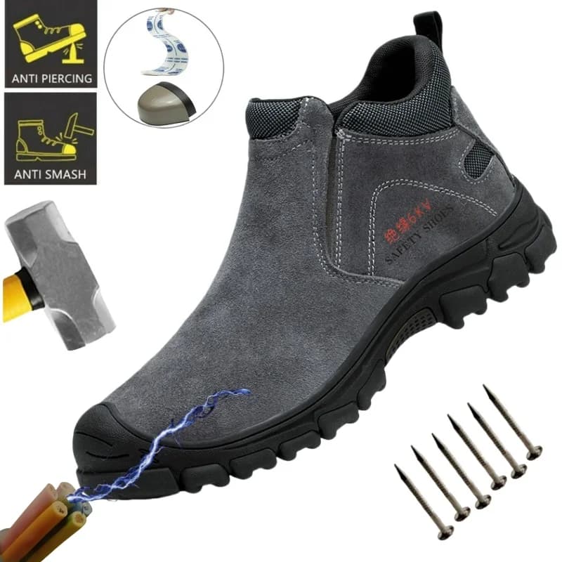 Scarpe da lavoro impermeabili isolate Scarpe antinfortunistiche antiforatura Scarpe antinfortunistiche standard Scarpe con punta in acciaio anti-sfondamento