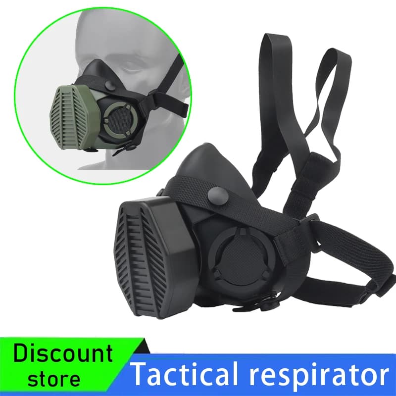 SOTR Speciale Respiratore Tattico Mezza Maschera, Respiratore Operazioni, Accessori per la Caccia con Gioco di Guerra, CS Gioco Cosplay