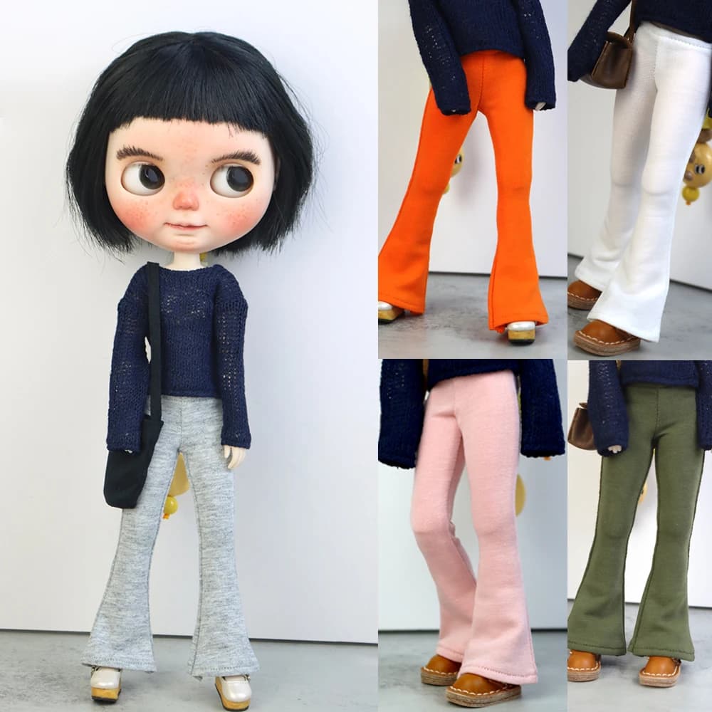 Blyth Doll Clothes Fashion Sweater Flared Pants for 28-30cm Azone OB22 OB24 Toys Gift