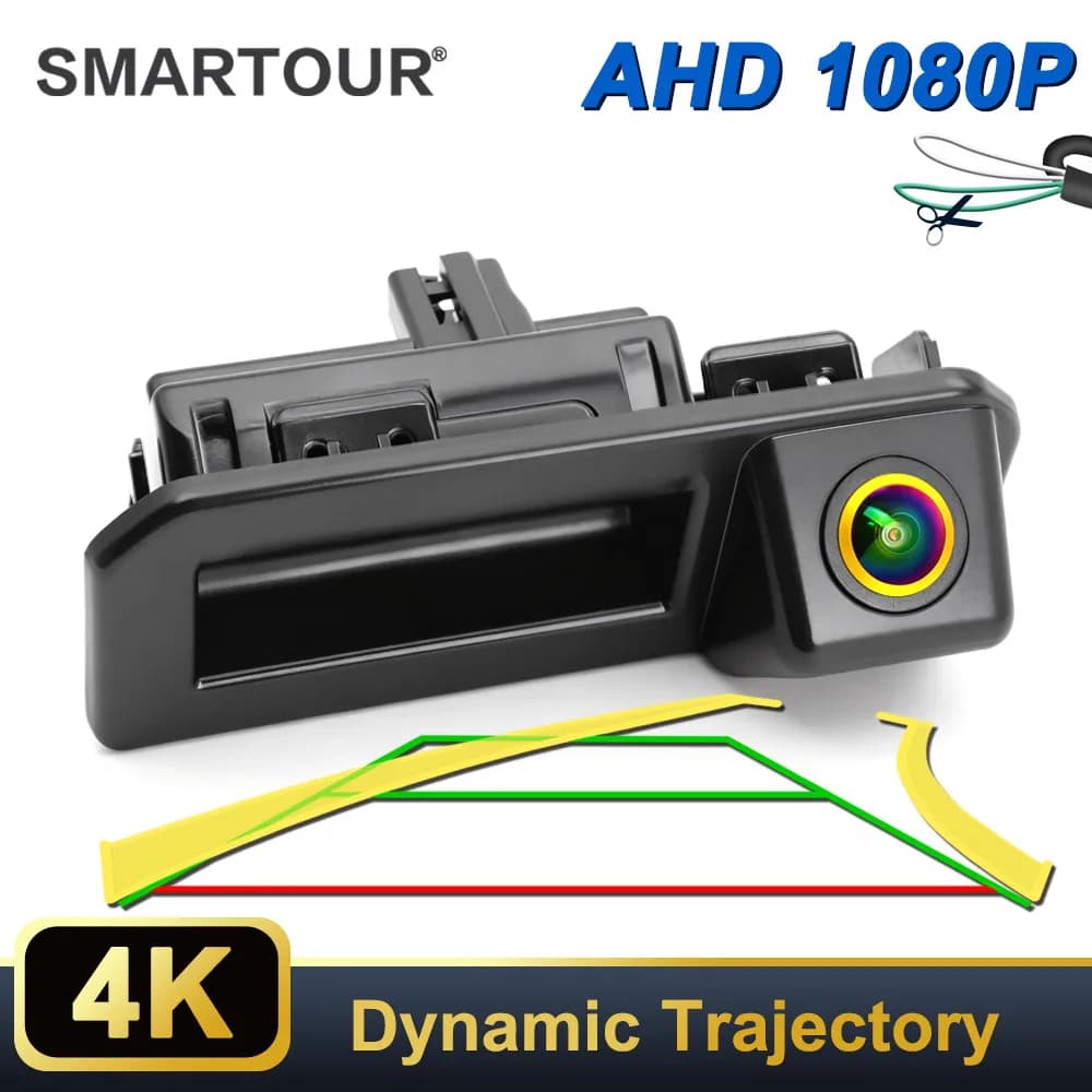 AHD Dynamic Trajectory 1080P Car Rear View Camera For Skoda Rapid karoq KODIAQ Audi Q2 Q2L Q5L A5 2016 2018 2019 Reversing Back