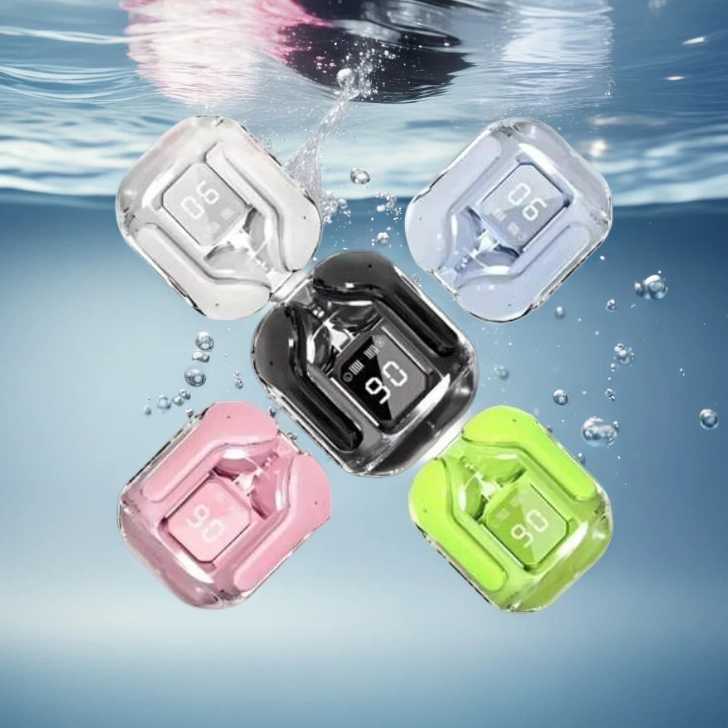 Mini auricolari wireless T2 Display digitale a LED Cuffie wireless TWS Cuffie Bluetooth con audio stereo