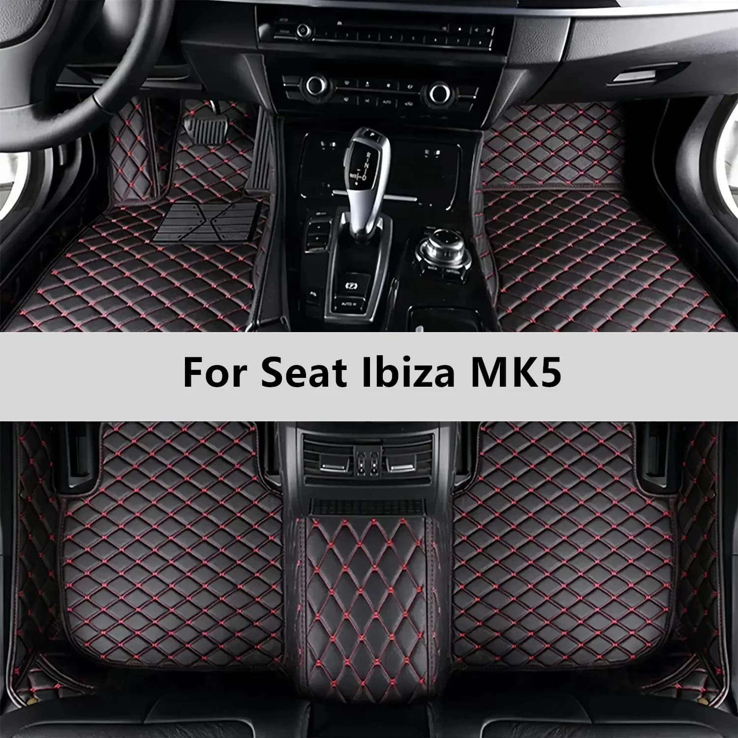 Tappetini auto personalizzati per Seat Ibiza MK5 2022 2023 2024 2025 2026 Tappetino per auto Accessori per tappetini Uomo Donna Accessori interni