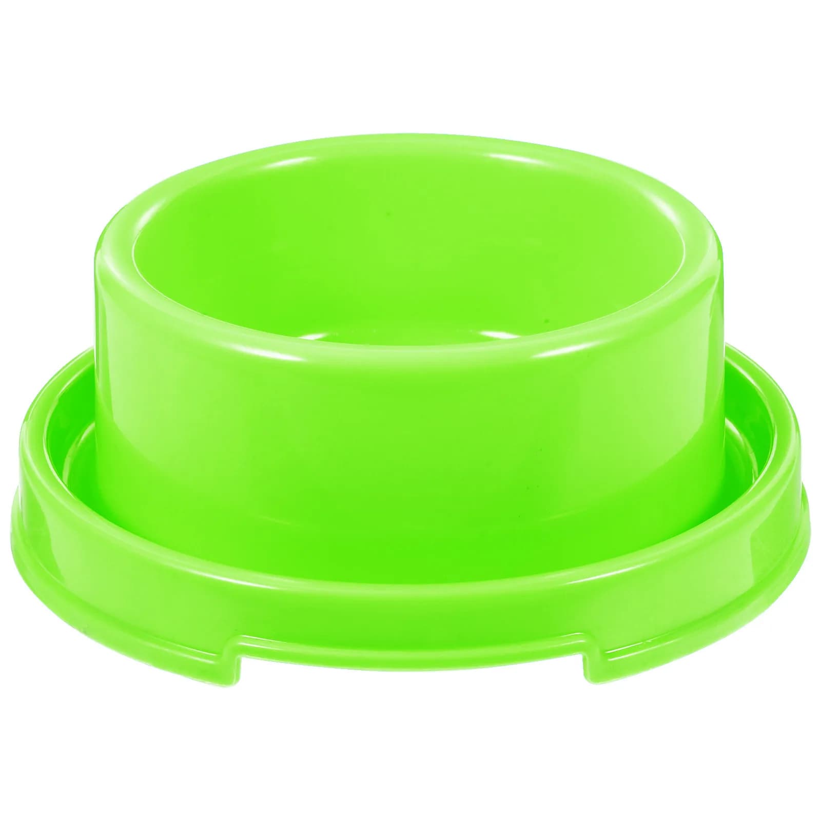 Plastic Circle Pet Food Bowl Anti Ant Green High Quality Thick Dog Feeding Dish for Puppies Cats Small Dogs Pet Food Bowls