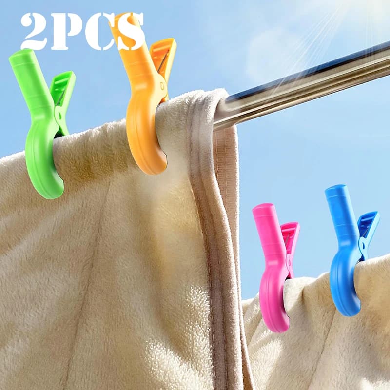 2/4 pieces beach towels clip robust plastic hangers to dry beams windproof hangers essential elements for home clothes hangers
