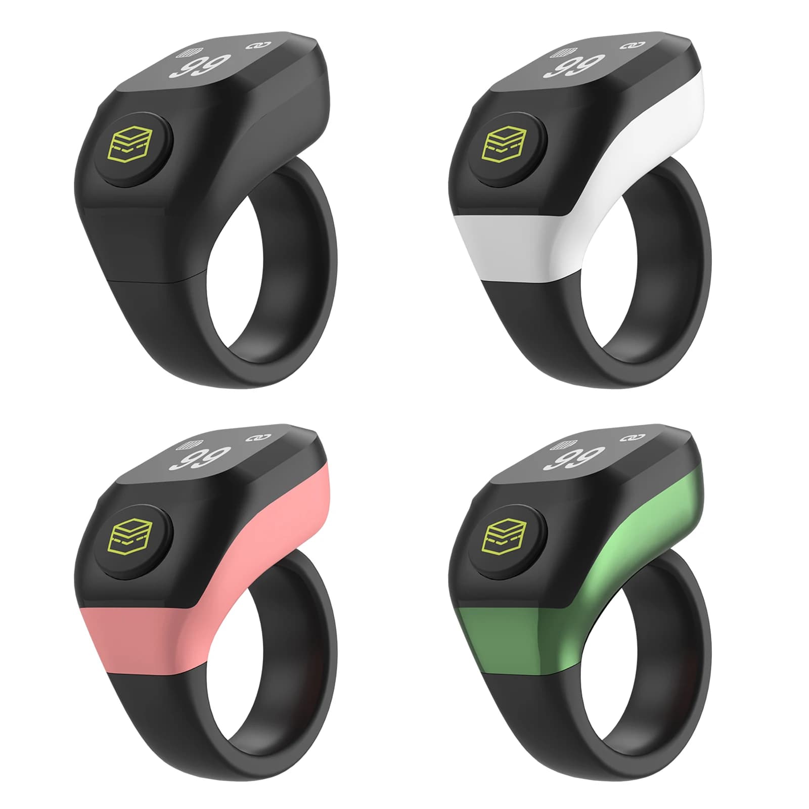 RK-C416 Digital Reading Smart Ring Bluetooth Electronic Finger Time Counter Rechargeable OLED Display Ring Counters Tracking