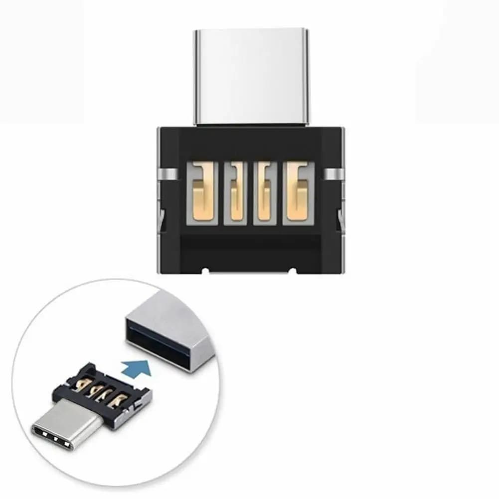 Adattatore USB C OTG da 5 pezzi, connettore USB C maschio a USB 3.2 femmina per cellulare, computer, chiavetta USB, trasferimento dati veloce