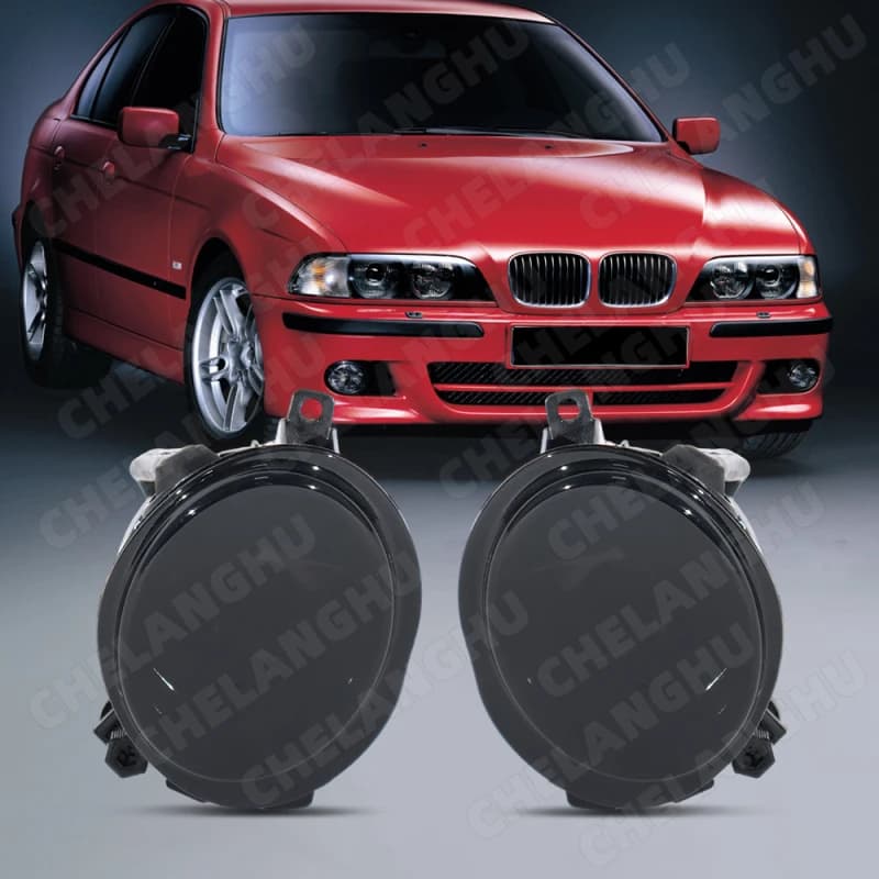 Front Fog Light For BMW E46 3 Series E39 5 Series M3 Car Bumper Fog Lamps With Bulbs Smoky Black 63177894017 63177894018