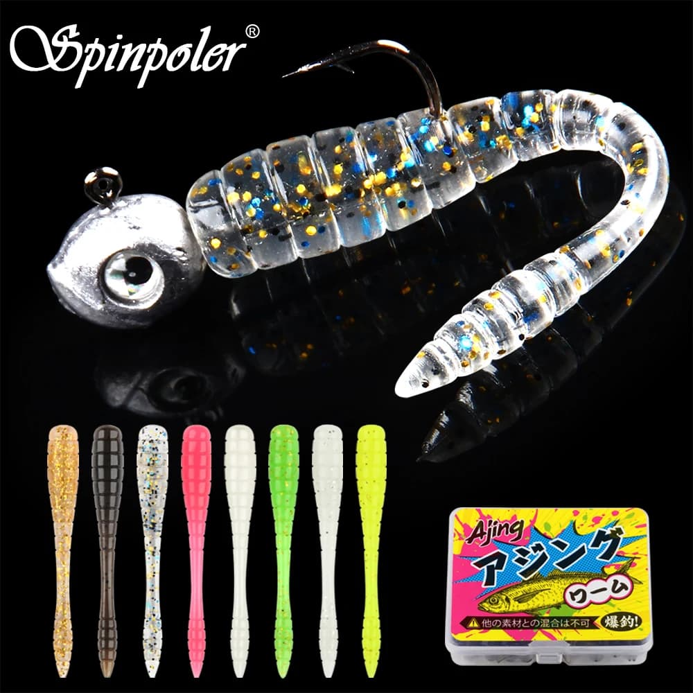 Spinpoler 4.8cm Ajing Soft Fishing Lure Mini Plastic Bait Tpr Rockfishing Stream River Sea Smaller Predators Drop Shot Tackle