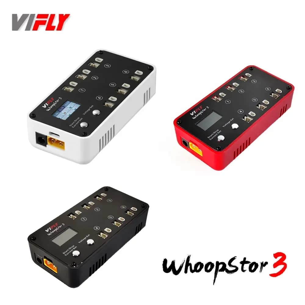 Scaricatore caricabatteria VIFLY WhoopStor 3 V3 6 porte 1S LIPO