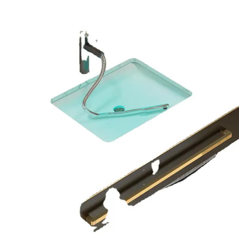 Combinazione di mobili leggeri di lusso con doppio lavabo in marmo sotto il bancone, combinazione di lavabo, mobiletto da bagno, tavolo da lavabo, specchio