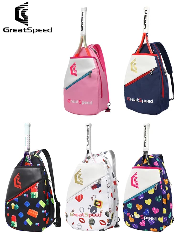 New tennis backpack for young GREATSPEED, independent racket compartment, sports training bag, object storage