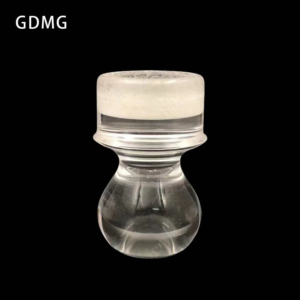 GDMG-Beard product High quality handmade man beard brush Transparent resin handle Barba Trimmer for men