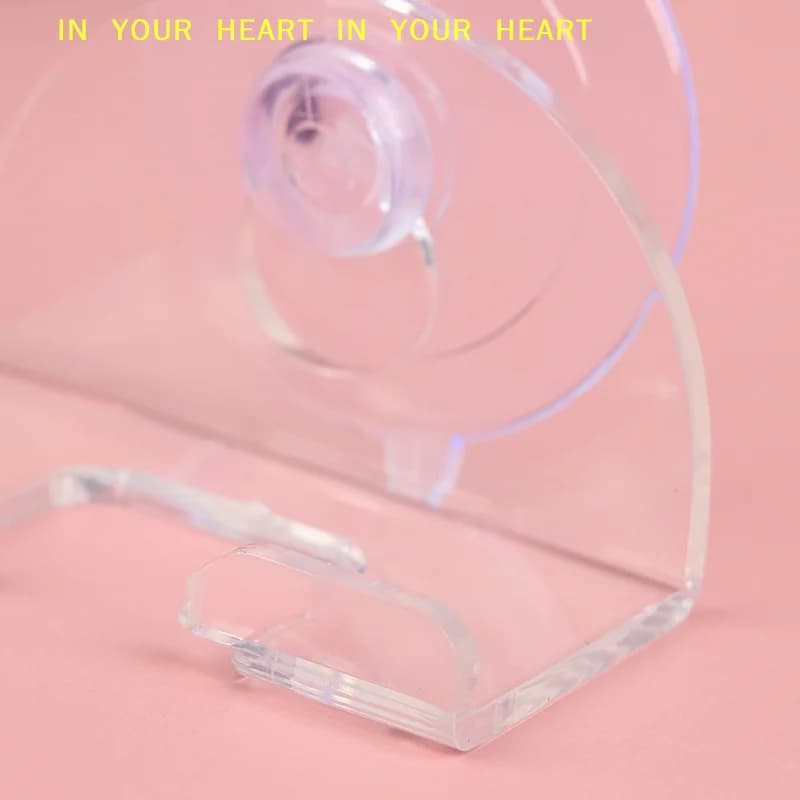 【X】2pcs Shaver Holder Suction Cup Transparent Hook Razor Rack Waterproof Removable