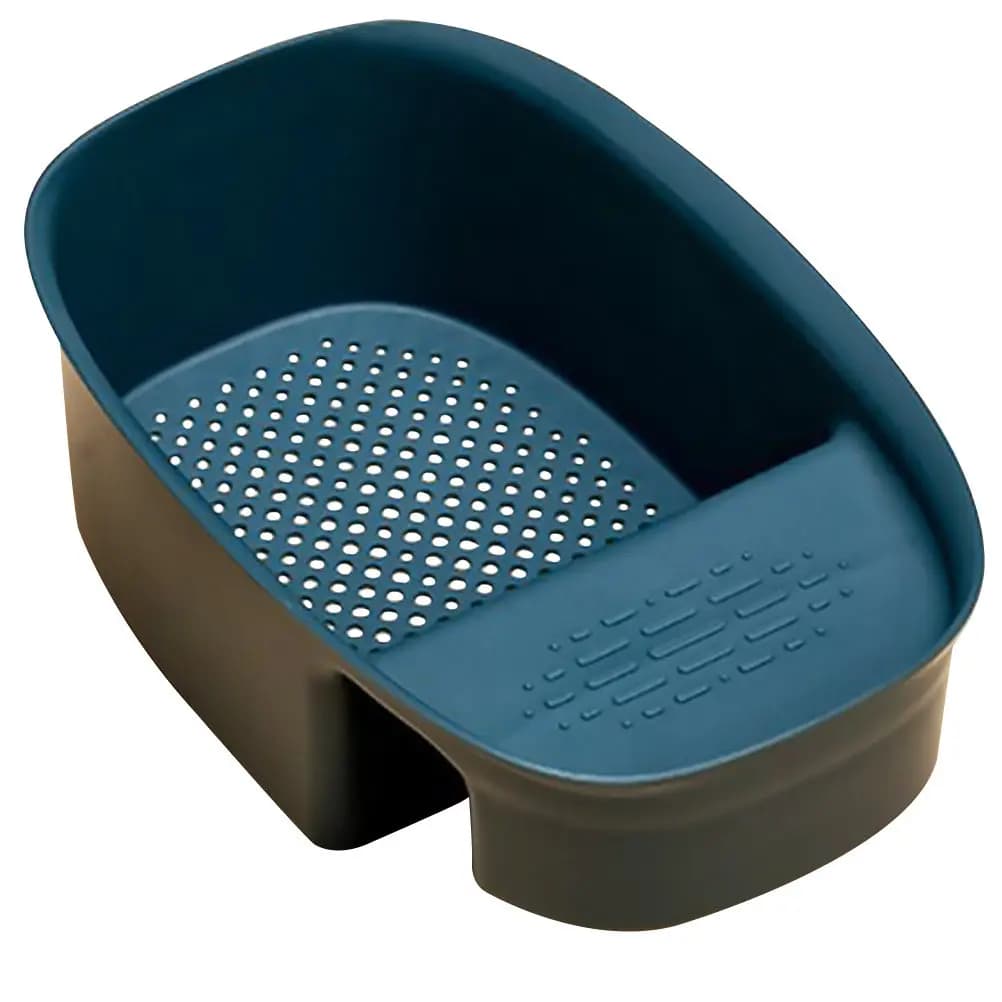 Cestello per Scarico Lavello in Plastica, Filtro per Rifiuti Alimentari con Bordo Liscio, Cestello Multifunzione per Lavello da Cucina, Lavabile in Lavastoviglie