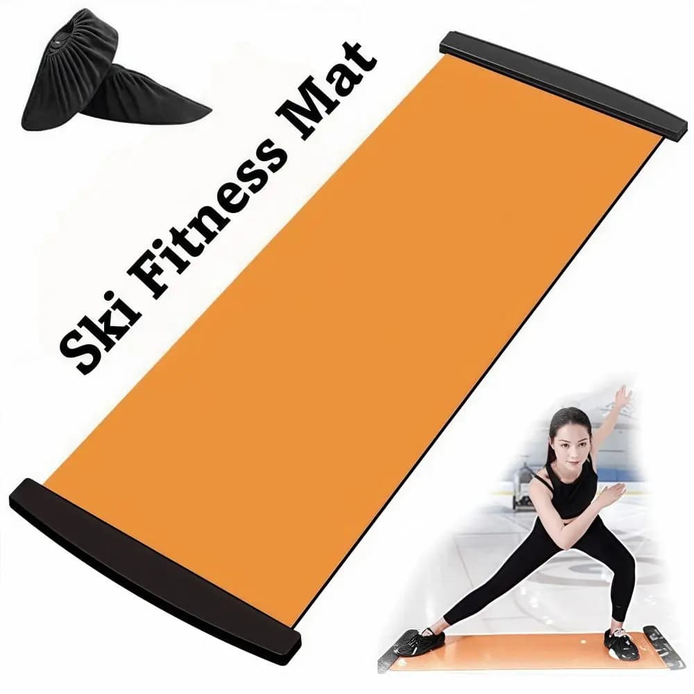 New set complete fitness mat for ski exercise aerobic exercise mat for exercise smooth legs thin legs multifunctional fitness yoga ski mat at home