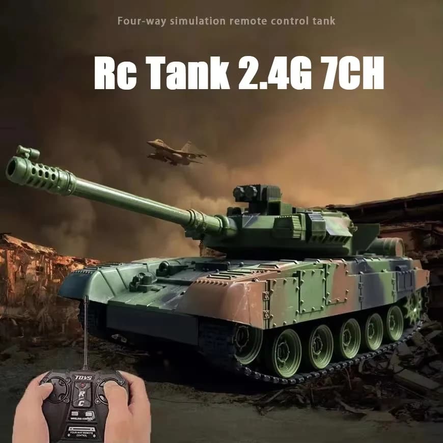 RC Carro Armato rc Panzer Crawler Tiger War Carro Armato Veicoli 1/30 Lotta Luce Suono Giochi di Battaglia Giocattoli Elettrici di Controllo Remoto