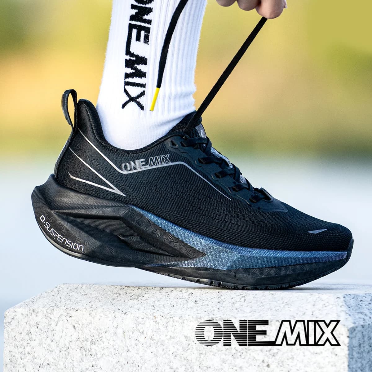 ONEMIX Scarpe da corsa da uomo Super leggere, per allenamento atletico all'aperto, da jogging, antiscivolo, resistenti all'usura, per camminare