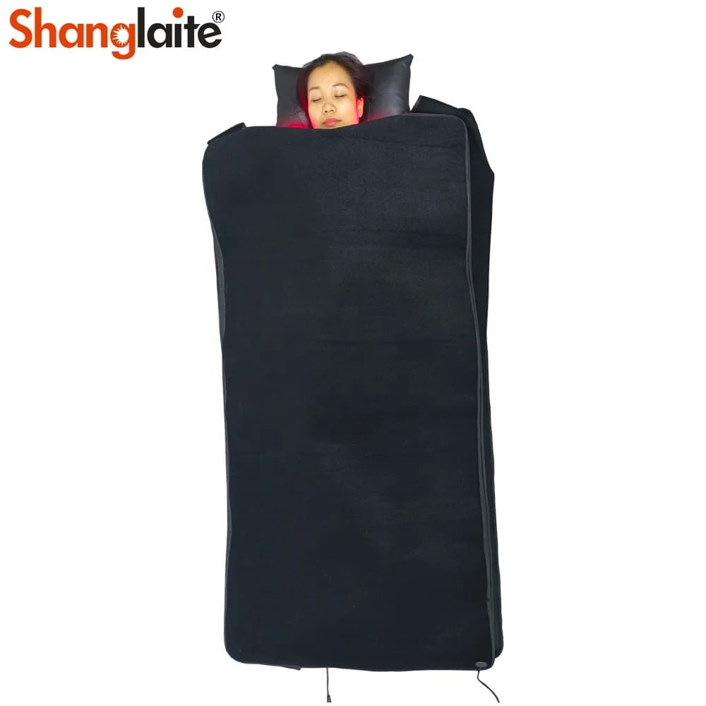 Shanglaite 71inch X 35inch Full-body Sleeping Bag With Red Light 660nm Near-Infrared 850nm LED Phototherapy Red Light Blanket