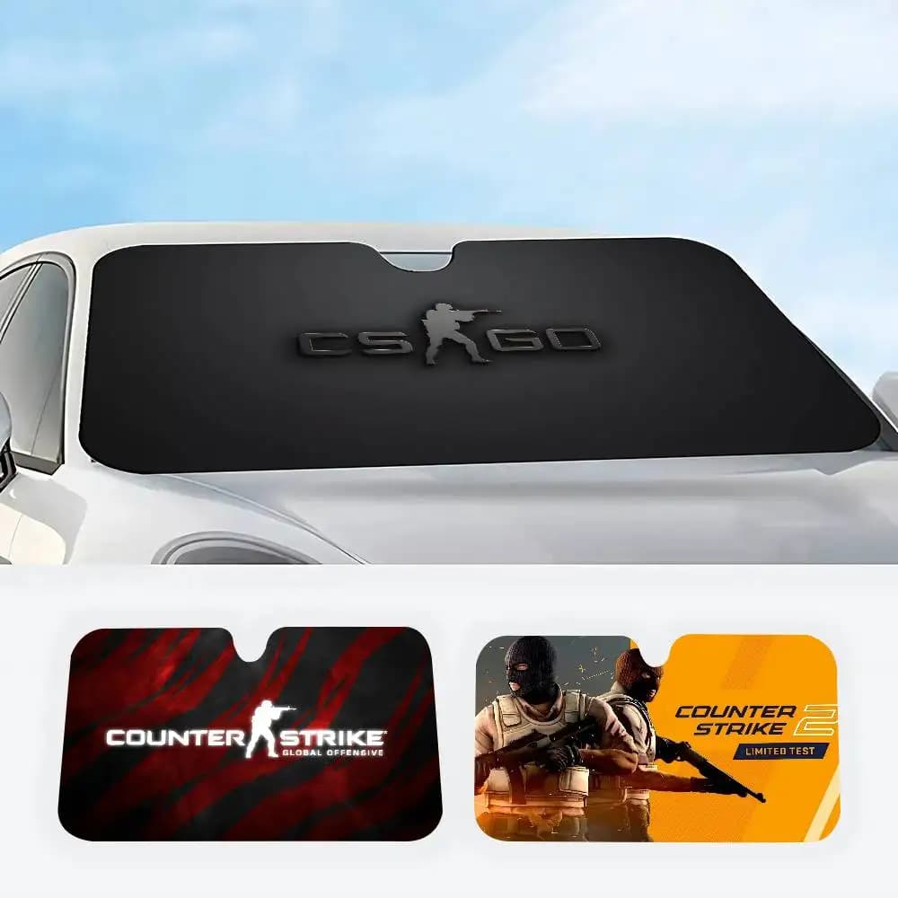 Parasole per Parabrezza Auto, Riflettore Solare, Protezione per Finestrini, Copertura per Veicoli, Tema C-Counter-Strike 2 CSGO