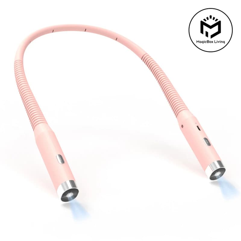 Luce da collo ricaricabile a LED 3 modalità Lampada da lettura abbraccio Lampada da libro portatile Novità Torcia Lampada da libro Luce notturna Luce da collo