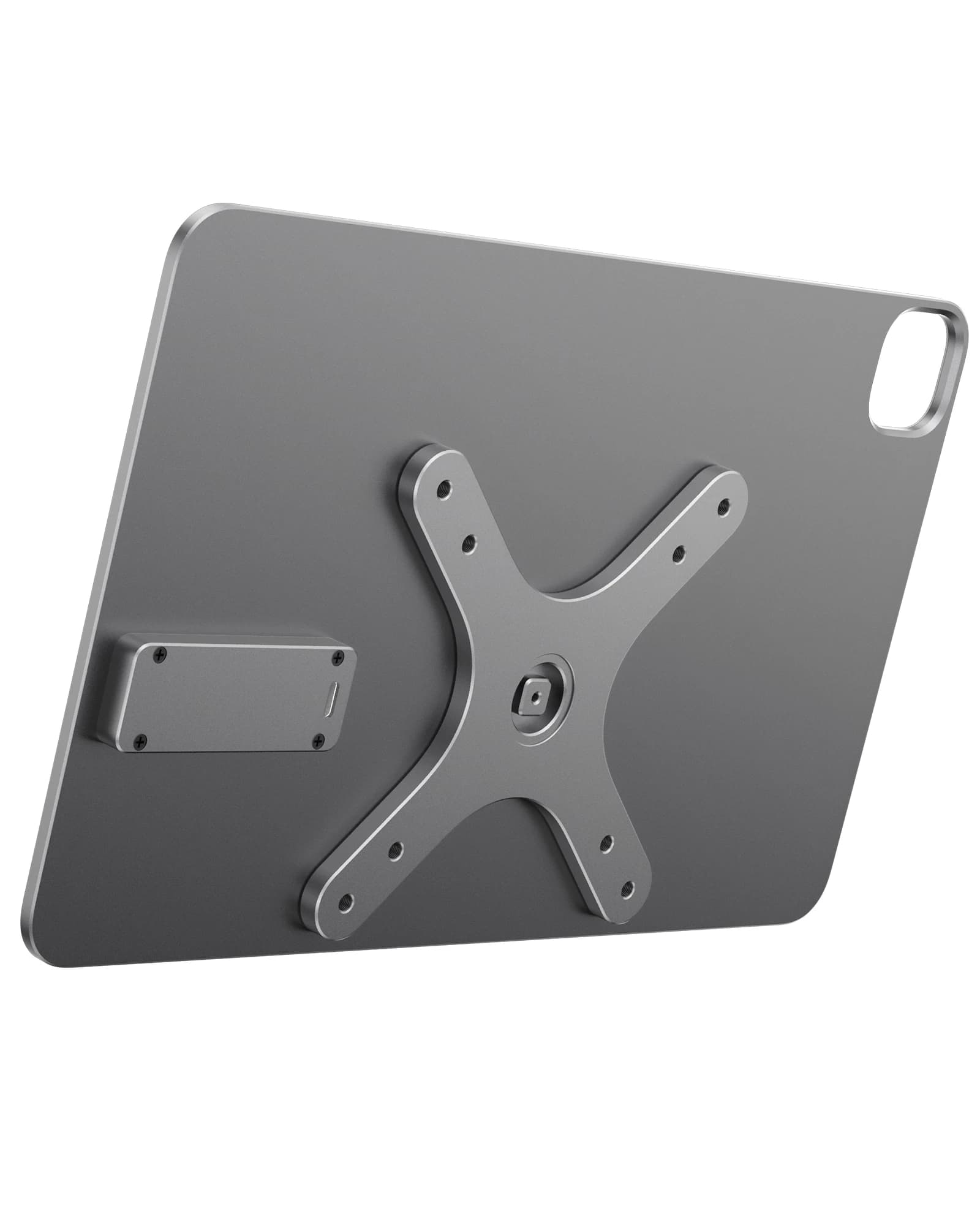 KUXIU Magnetic Wireless Charging Panel for iPad Pro/Air, Aluminum Alloy VESA Mount, 75/100mm & 17mm Ball Head, Not Included Stan