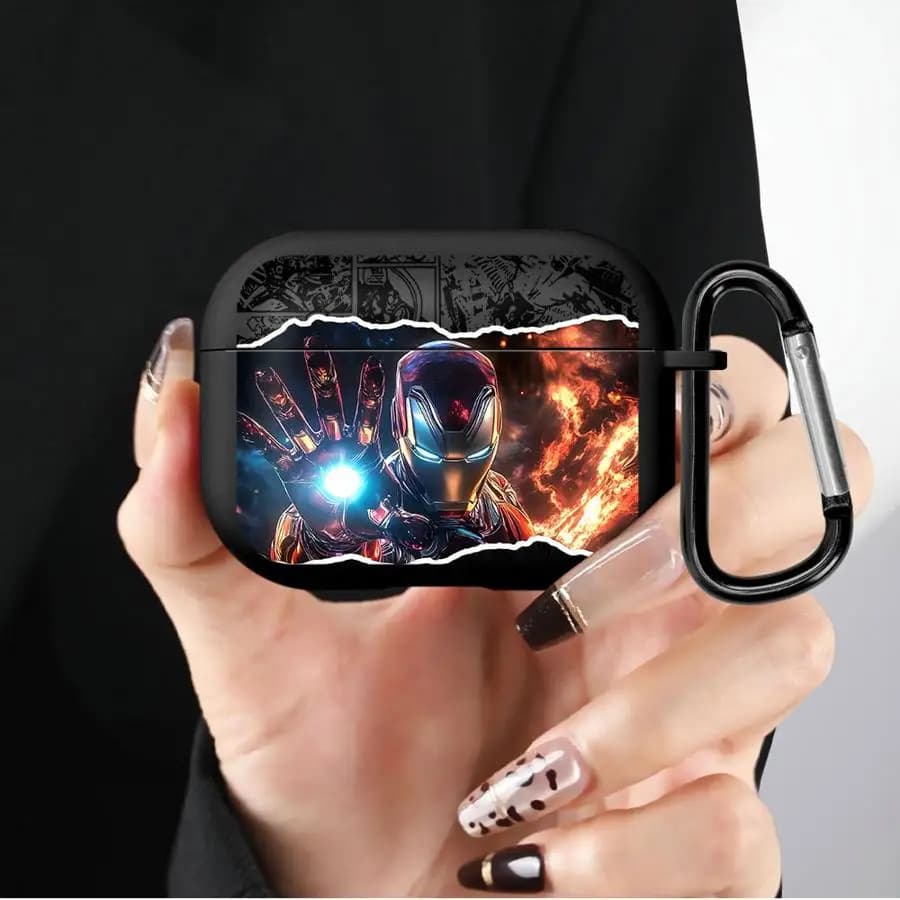 Marvel Comics Iron Man Custodie morbide per auricolari per Airpods Pro Pro2 1 4 2 Pro3 3