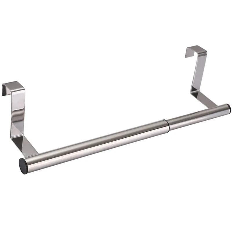Portasciugamani a palo singolo creativo in acciaio inossidabile senza punzone porta dell'armadio appendiabiti multiuso portasciugamani da bagno