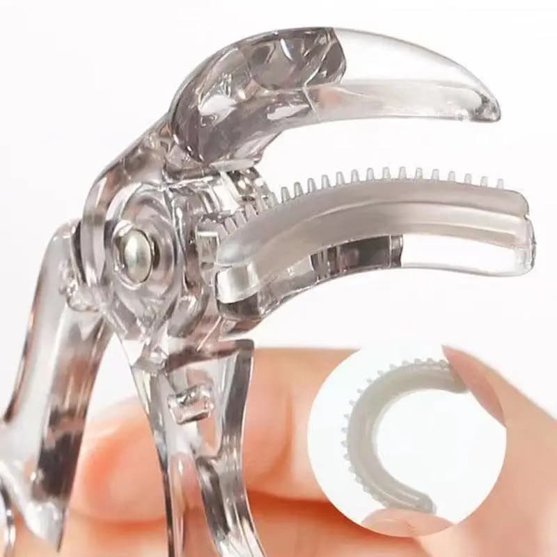 With toothed comb without frame Eye makeup tool Professional curling tool Portable wide-angle eyelash clip Durable Folder