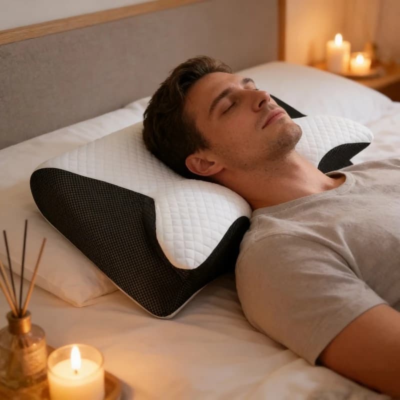 Comfortable pillow for neck, suitable for sleeping on hip, back and belly - Soft and solid support