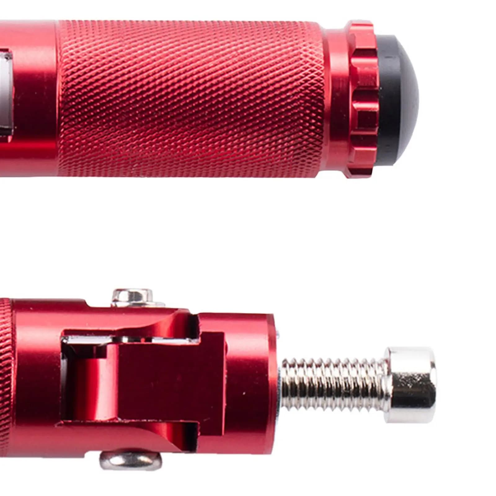 Poggiapiedi Posteriori Pieghevoli per Moto, Antiscivolo in Alluminio, Accessori per Moto Touring e Cruiser