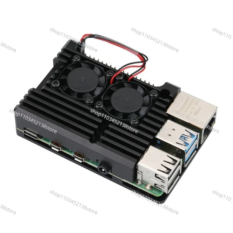 4th generation Raspberry Pi 4a generation B metal shell + aluminum alloy box Accessories 4b heat dissipation shell