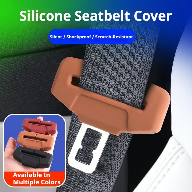 Copertura protettiva universale per fibbia per cintura di sicurezza per auto in silicone Antigraffio Anti contro copertura per cintura di sicurezza Accessori per la decorazione del seggiolino auto