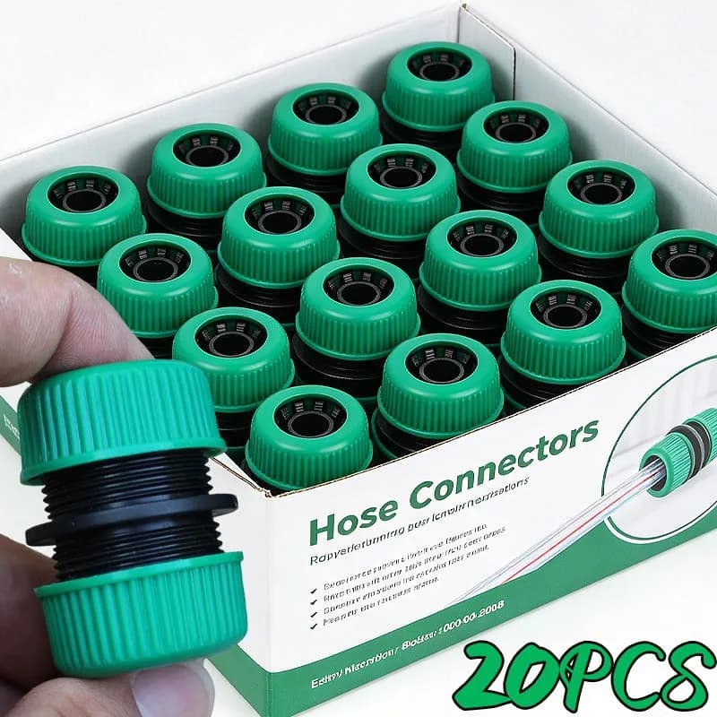 20/1 Pezzi Connettori per Tubi da 4 Pollici, Raccordi Rapidi per Tubi dell'Acqua, Accessori per Riparazione Impianti di Irrigazione a Goccia da Giardino