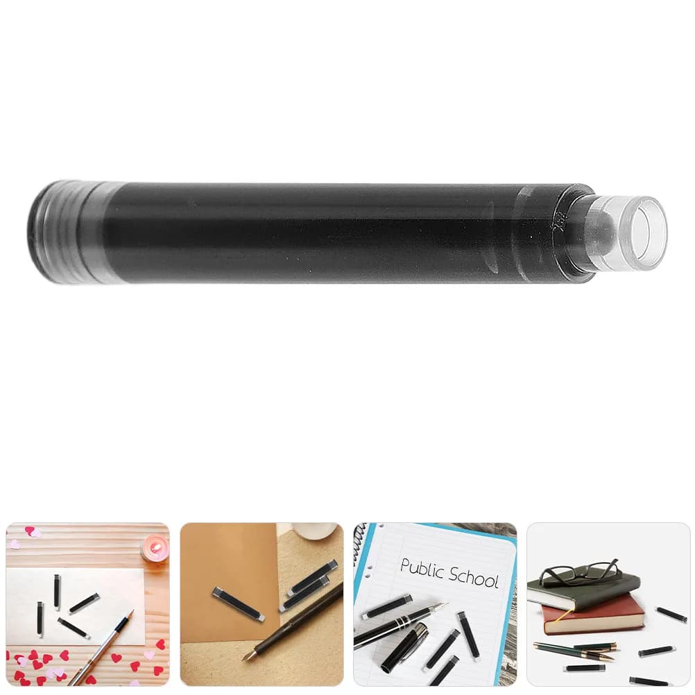 50Pcs Fountain Pen Ink Refills Elegant Minimalist Design for Fountain Pens Smooth Consistent Ink Flow Daily Use