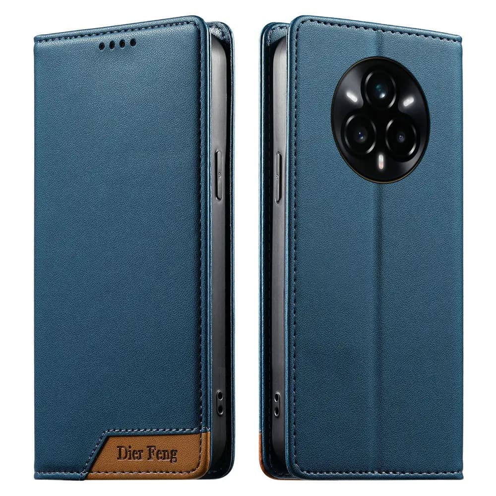 Custodia a Portafoglio Magnetica in Pelle RFID di Lusso per OPPO Realme 15 Pro 5G, Compatibile con Realme 12, 13, 14 Pro Plus, 15T, 14X, 14T, 13+, P3, P2, P1