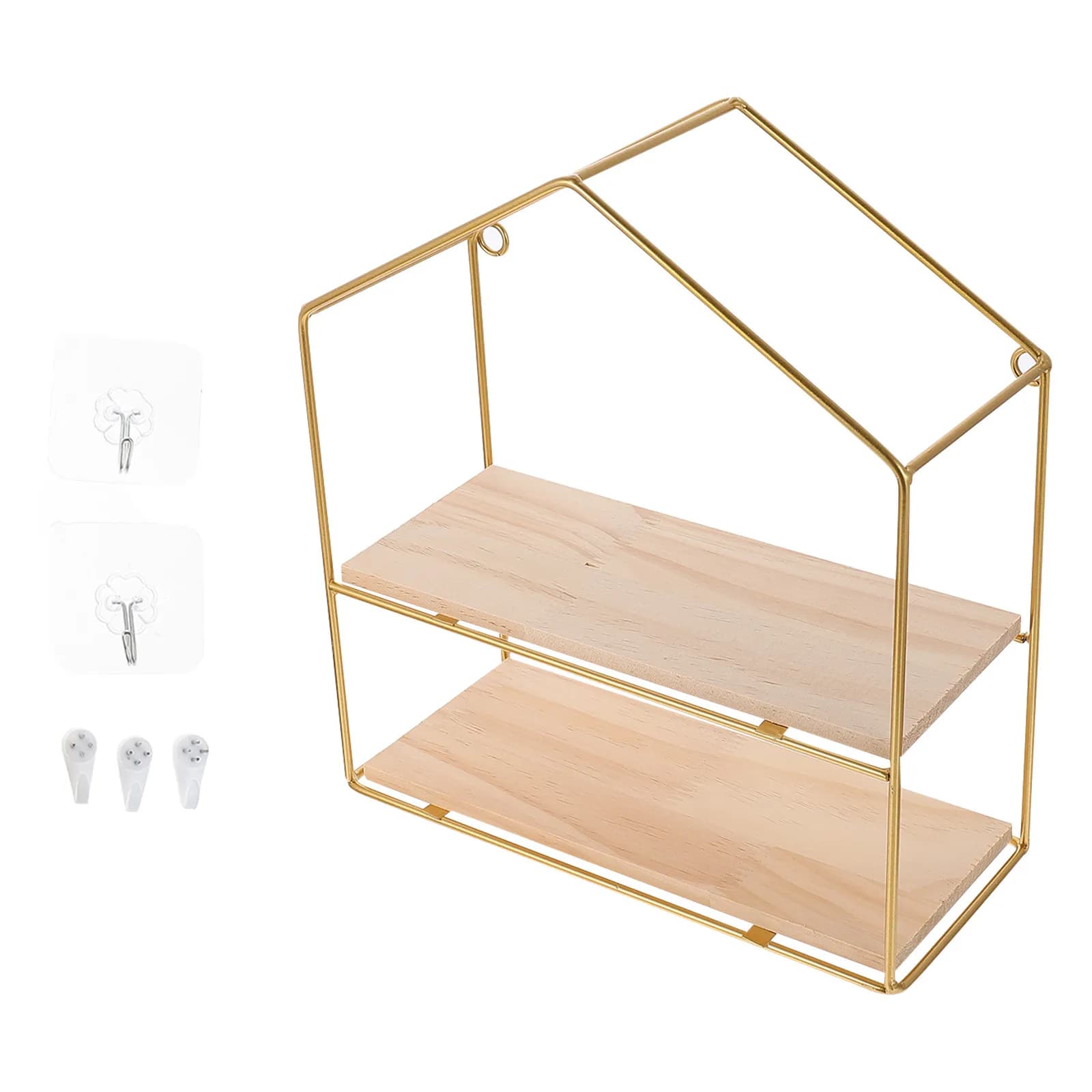 1Set Iron Wall Mounted Rack Creative Storage Board Metal Wall Storage Shelf Nordic Style Display Shelf for Home Decoration