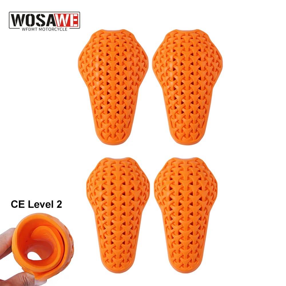 WOSAWE Protezione per le spalle della bici da moto Gomitiere Ginocchiere Anti-caduta Giacca da motocross traspirante Equipaggiamento protettivo CE Livello 2