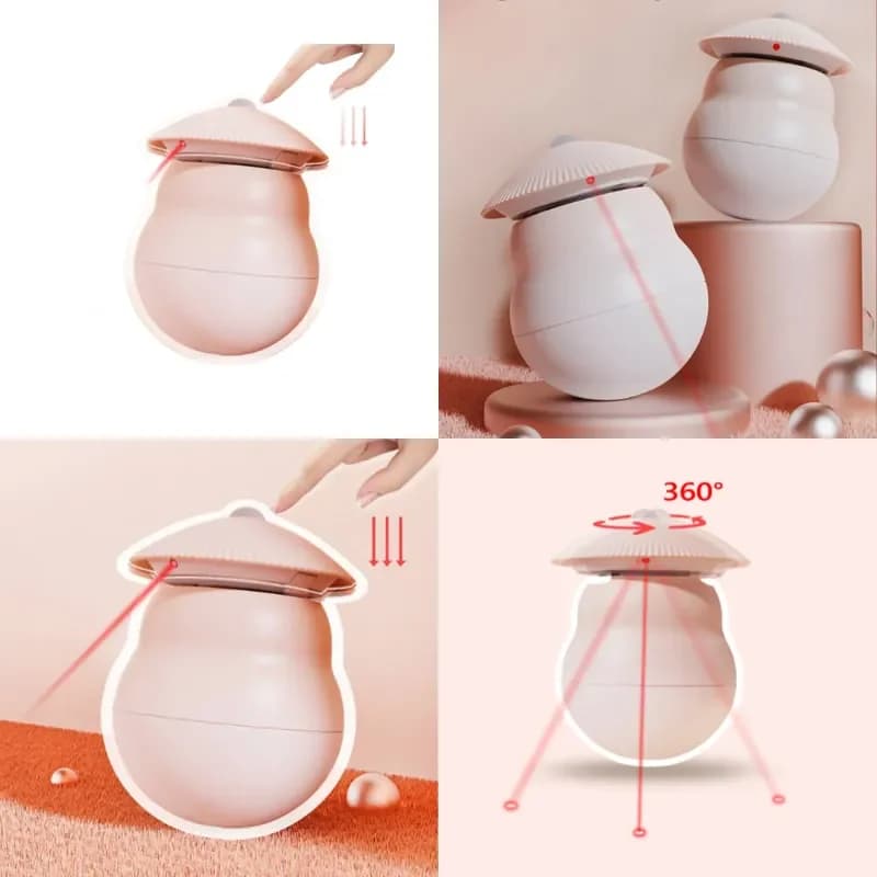 Portable Smart Interactive Toy for Cats and Dogs Educational Travel Companion Pet Play Device