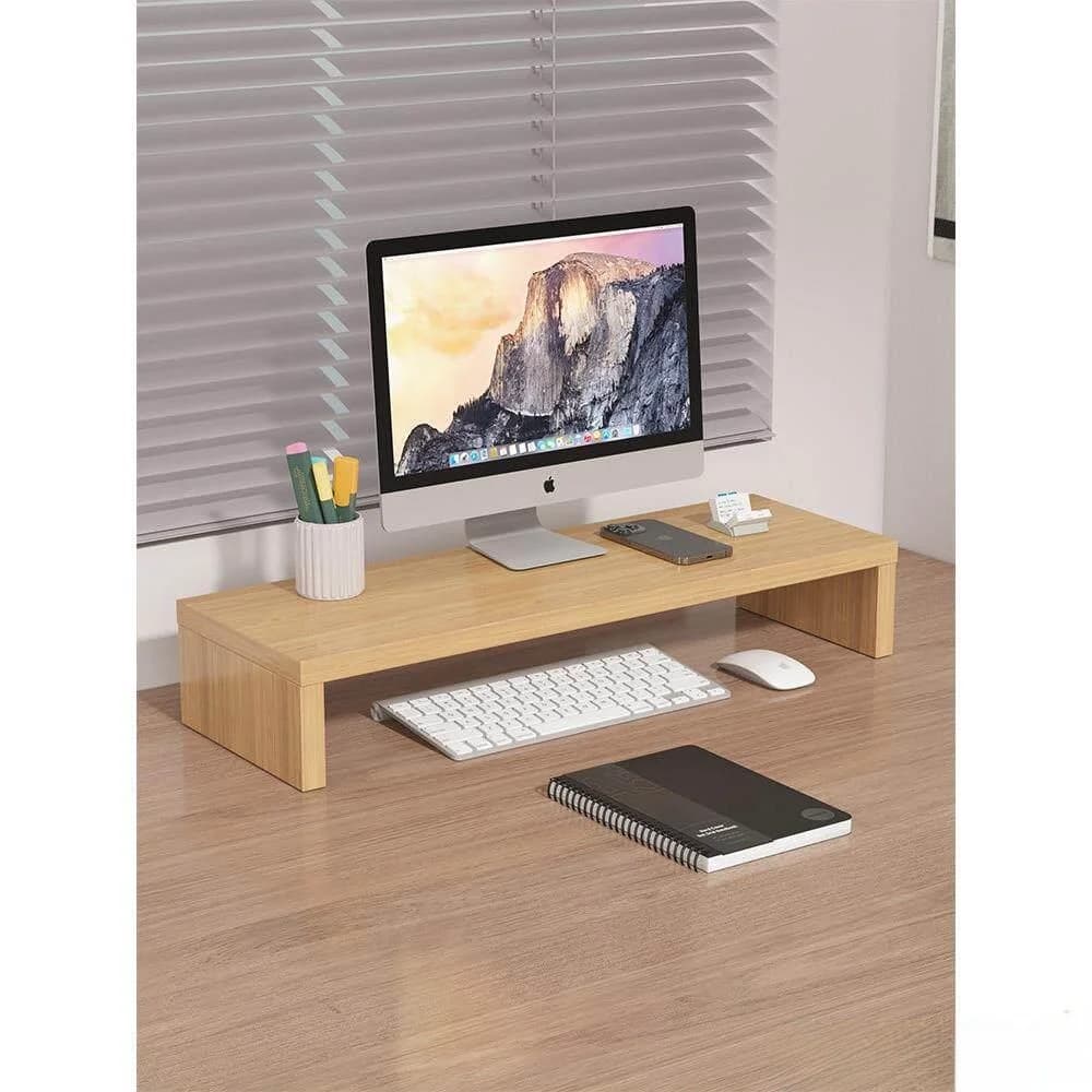 Supporto per Monitor da Scrivania, Organizzatore per Tastiera, Piattaforma per Laptop e Desktop
