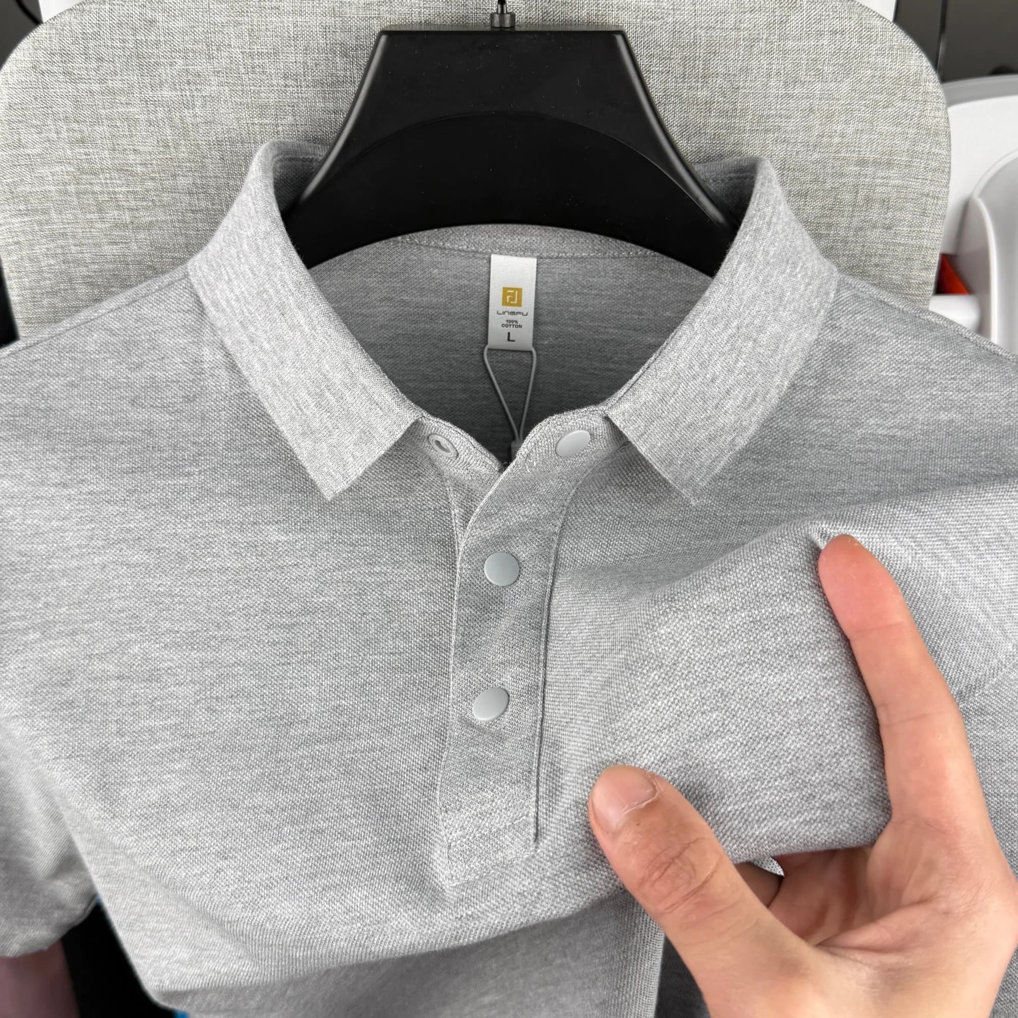 Polo da uomo a maniche corte 100% cotone puro di alta gamma, collezione Estate 2026, lusso classico, alla moda, per golf, casual e business
