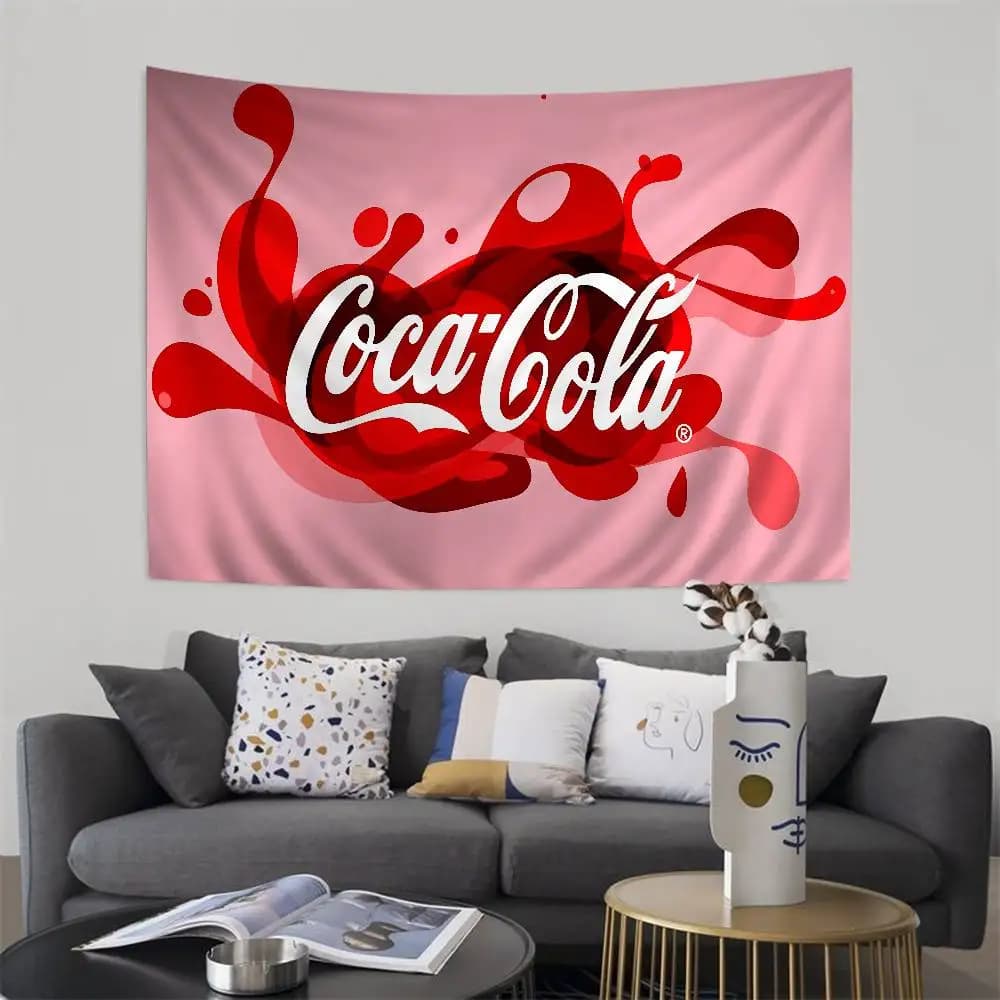 C-Coca C-Cola Colorful Tapestry Wall Hanging Cheap Hippie Wall Hanging Bohemian Wall Tapestries Mandala Wall Hanging Sheets