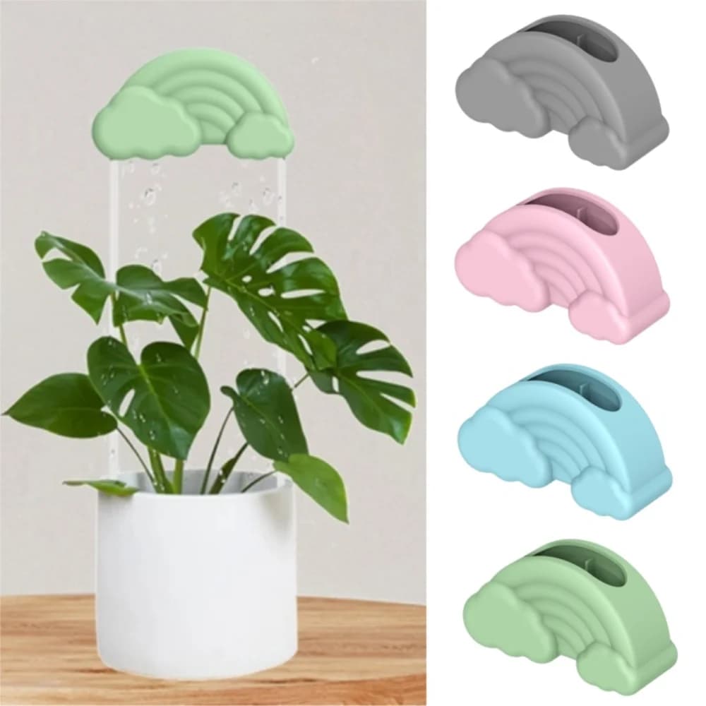 Dispositivo di irrigazione a forma di arcobaleno in silicone Sistema di irrigazione per deviatore d'acqua creativo per piante in vaso Forniture da giardino sane
