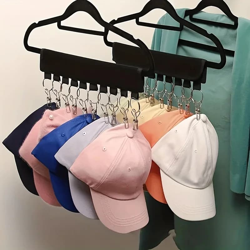 Stendibiancheria multifunzionale da 2 pezzi/multi-clip per uso domestico, ganci per cappelli, biancheria intima, calzini, stendibiancheria multifunzionale