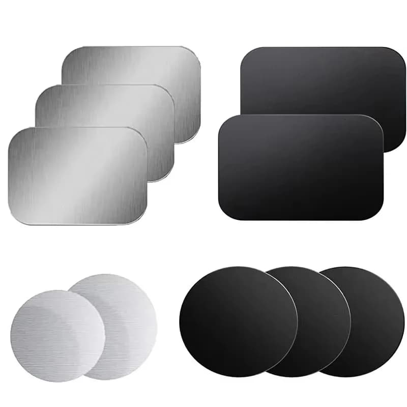 1/3/5Pcs Magnetic Metal Plate Disk Car Cellphone Holder Stickers Magnetic Patch Car Phone Stand Sticker For iPhone Huawei Realme