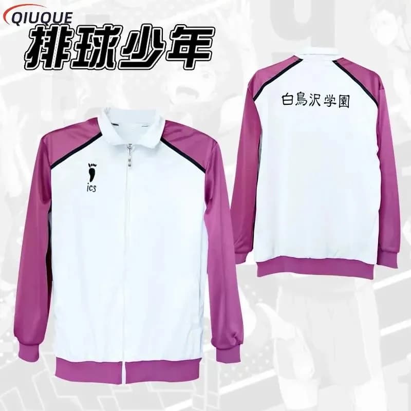 ✠ 2026 ✠ Giacca Sportiva Anime per Pallavolo, Uniforme delle Scuole Superiori di Karasuno, Nekoma, Aoba, Johsai, Fukurodani, Inarizaki, Costume Cosplay ✠