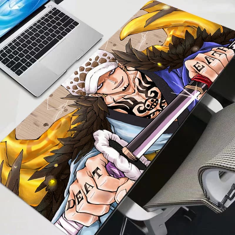 Tappetino per mouse XXL in gomma 90x40cm, grande tappetino da gioco per PC, tappetino da scrivania One Piece, tappetino per tastiera, tappetino resistente per computer portatile