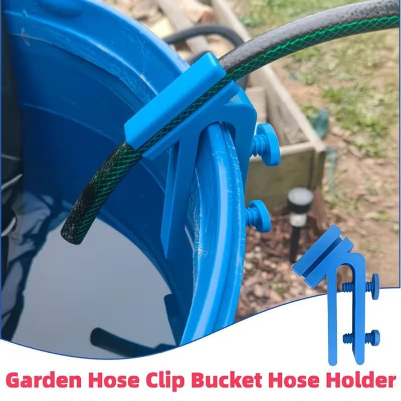 Adjustable Plastic Water Pipe Clamp Curved Design Multifunctional Heavy Duty Hose Holder Easy Install Mounting Clip