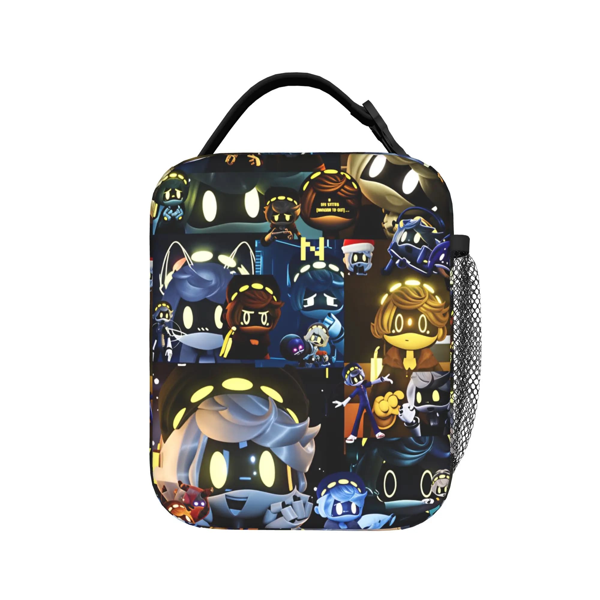 Murder Drones Cartoon Animation Lunch Bag Casual Office Lunch Box Graphic Portable Zipper Thermal Lunch Bags